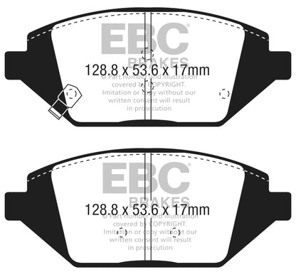 EBC 2016+ Chevrolet Spark Ultimax2 Front Brake Pads