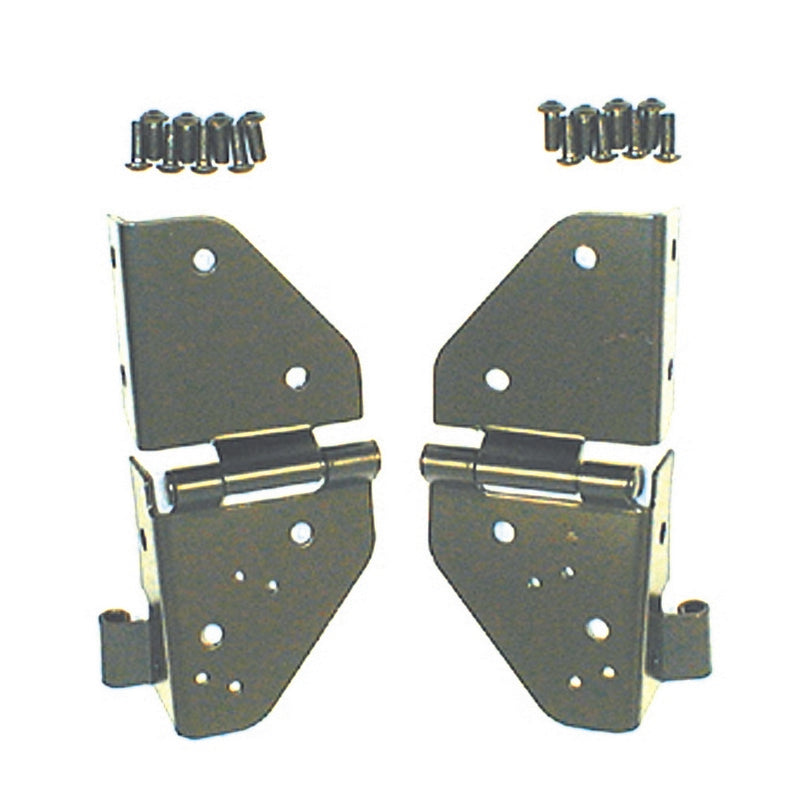 Rugged Ridge 76-86 Jeep CJ / 87-95 Jeep Wrangler YJ Black Windshield Hinges