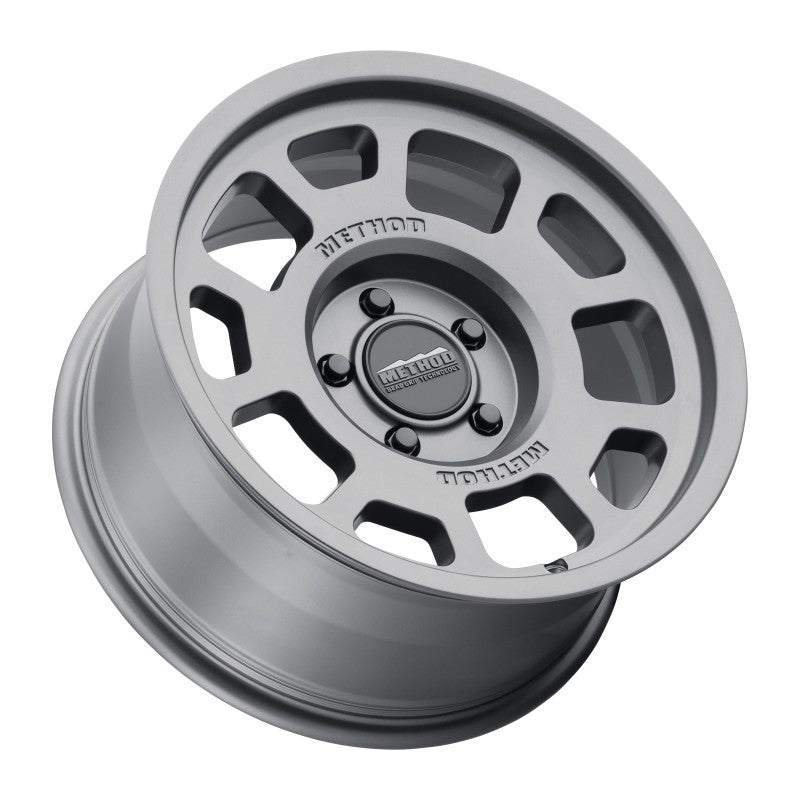 Method MR705 17x8.5 0mm Offset 5x150 110.5mm CB Titanium Wheel