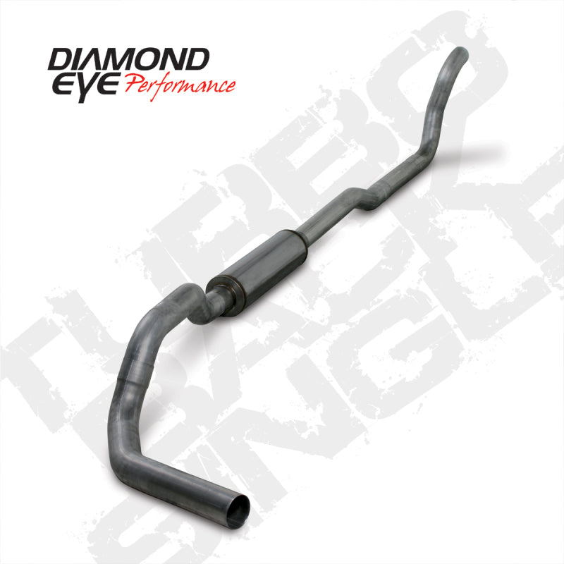 Diamond Eye KIT 4in Turbo Back MRP SGL SS DDG2X4 89-93 Dodge 5.9L Cummins 2500/3500