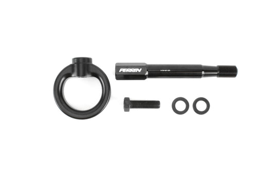 Perrin 08-14 Subaru WRX/STI Hatchback Tow Hook Kit (Rear) - Black