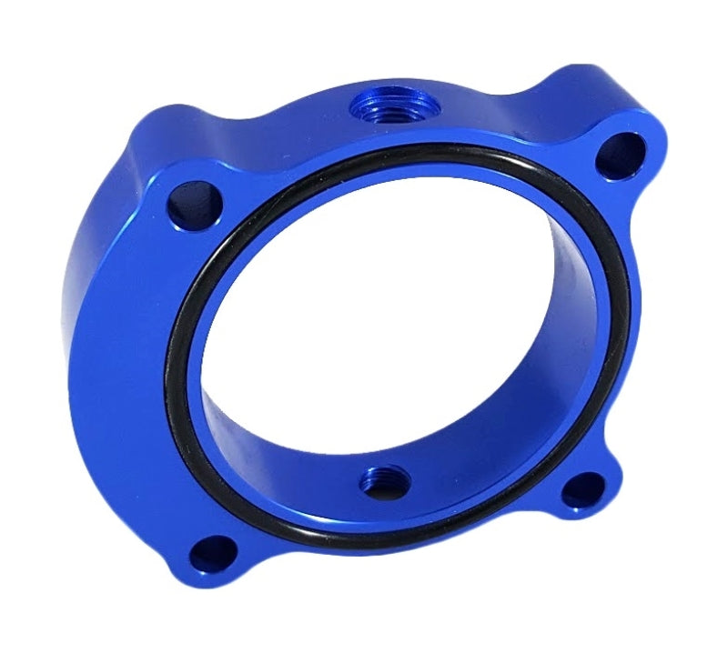 Torque Solution Throttle Body Spacer 2013+ Hyundai Genesis Coupe 2.0T  - Blue