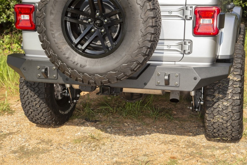 Rugged Ridge Spartan Rear Bumper Full Width 18-20 Jeep Wrangler JL