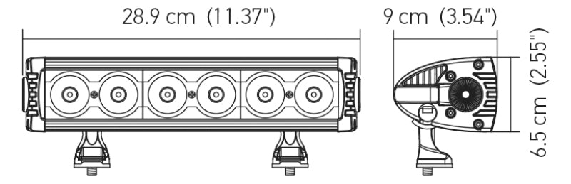 Hella Value Fit Design 11in - 60W LED Light Bar - Combo Beam