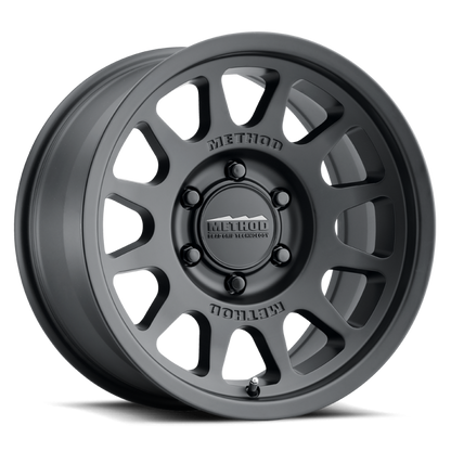 Method MR703 17x8.5 +25mm Offset 6x135 87mm CB Matte Black Wheel