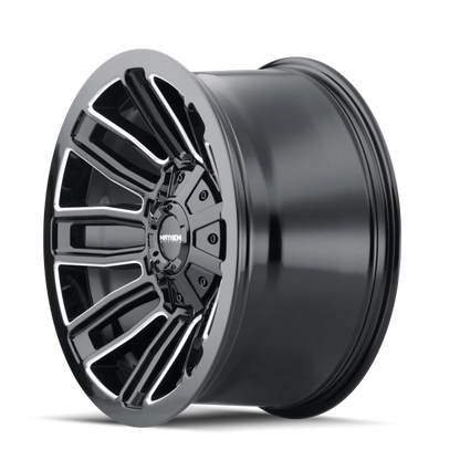 Mayhem 8108 Decoy 20x10 / 8x165.1 BP / -19mm Offset / 130.8mm Hub Black w/ Milled Spokes Wheel