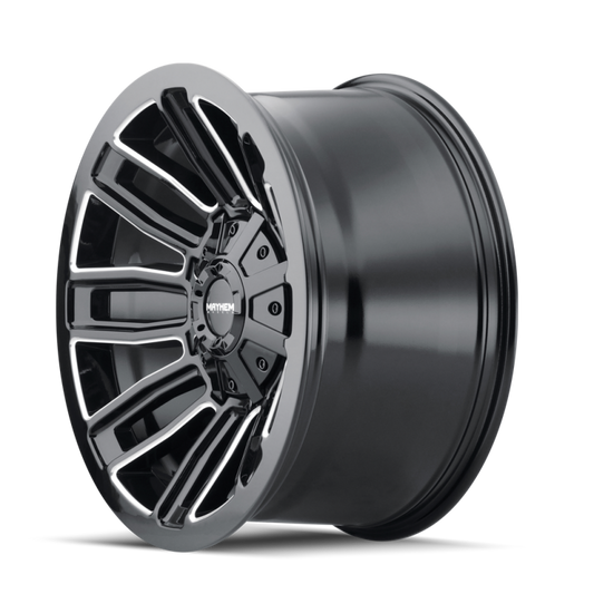 Mayhem 8108 Decoy 20x10 / 8x180 BP / -19mm Offset / 124.1mm Hub Black w/ Milled Spokes Wheel