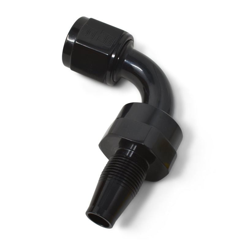 Russell Performance -6 AN 90 Degree Hose End Without Socket - Black