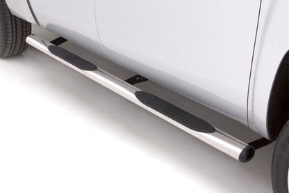 Lund 07-17 Chevy Silverado 1500 Crew Cab 4in. Oval Straight SS Nerf Bars - Polished