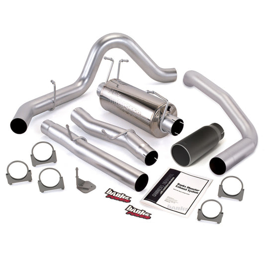 Banks Power 03-07 Ford 6.0L CCLB Monster Exhaust System - SS Single Exhaust w/ Black Tip