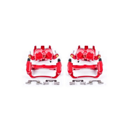 Power Stop 05-18 Nissan Frontier Front Red Calipers w/Brackets - Pair