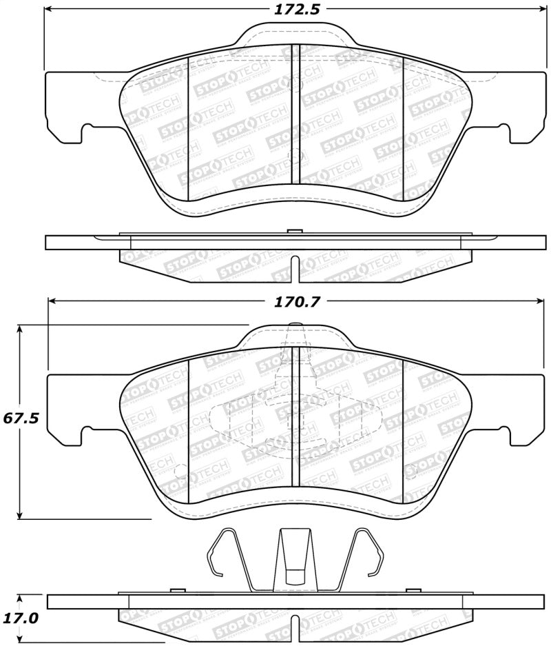 StopTech Street Brake Pads