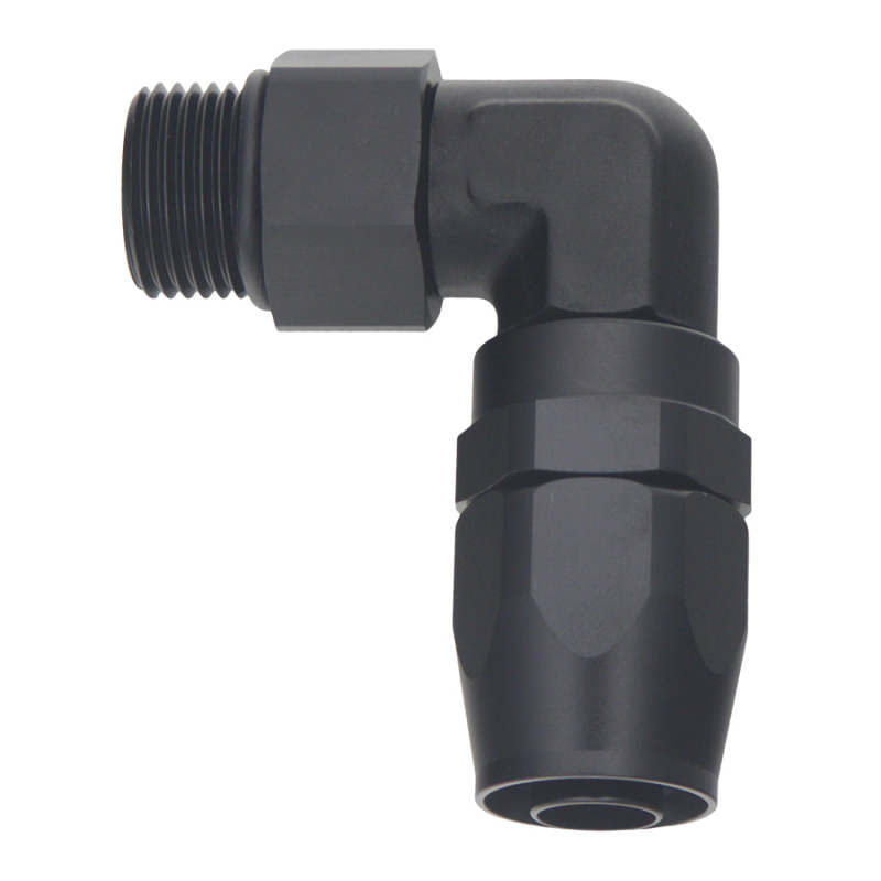 DeatschWerks 10AN ORB Female Swivel 90-Degree Hose End CPE - Anodized Matte Black