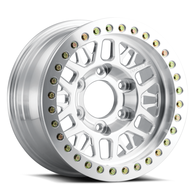 Raceline RT951F Ryno 17x9in / 5x139.7 BP / -12mm Offset / 108mm Bore - Machined Beadlock Wheel