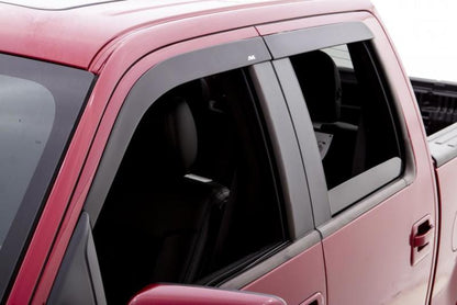 AVS 11-16 Ford F-350 Super Duty Supercrew Ventvisor & Aeroskin Deflector Combo Kit - Matte Black