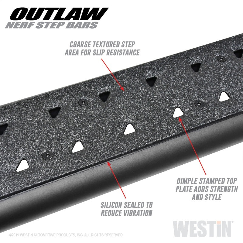 Westin 14-18 Chevrolet/GMC Silv/Seirra 1500 Double Cab Outlaw Nerf Step Bars