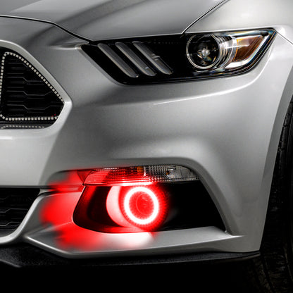 Oracle 15-17 Ford Mustang Dynamic RGB+A Projector Surface Mount Fog Light Halo Kit - SEE WARRANTY