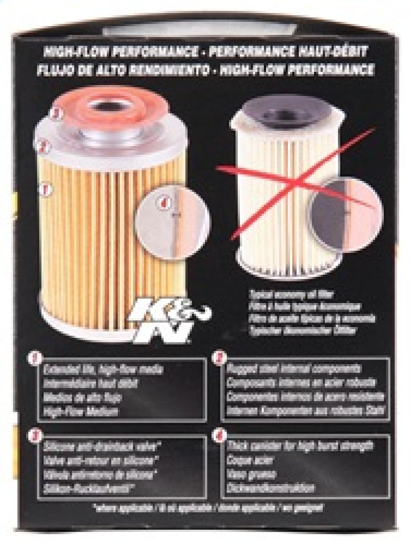 K&N Oil Filter OIL FILTER; AUTOMOTIVE