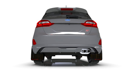 Rally Armor 18-23 Ford Fiesta ST MK8 Black UR Mud Flap w/Dark Grey Logo