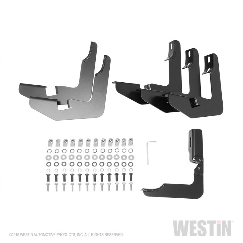 Westin 2015-2018 Ford F-150 SuperCrew PRO TRAXX 5 Oval Nerf Step Bars - Black