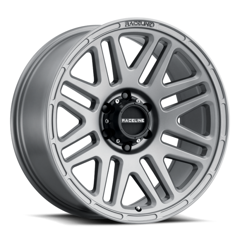 Raceline 944GS Outlander 17x8.5in / 6x120 BP / 18mm Offset / 67.1mm Bore - Greystone Wheel