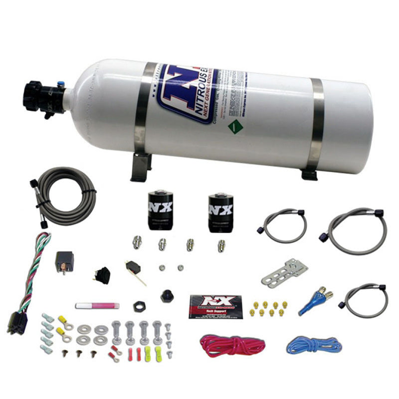 Nitrous Express Dodge EFI Race Single Nozzle Nitrous Kit (100-250HP) w/15lb Bottle