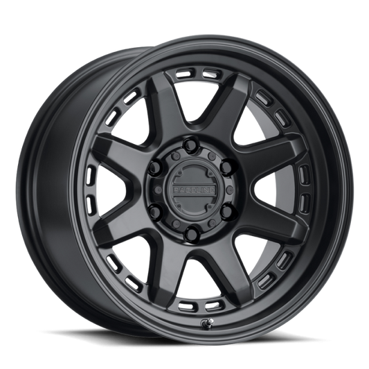 Raceline 947B Scout 17x9in / 8x170 BP / -12mm Offset / 125.2mm Bore - Satin Black Wheel