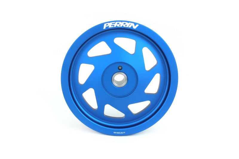 Perrin 19-21 Subaru WRX / 16-18 Forester Lightweight Crank Pulley (FA/FB Engines w/Large Hub) - Blue