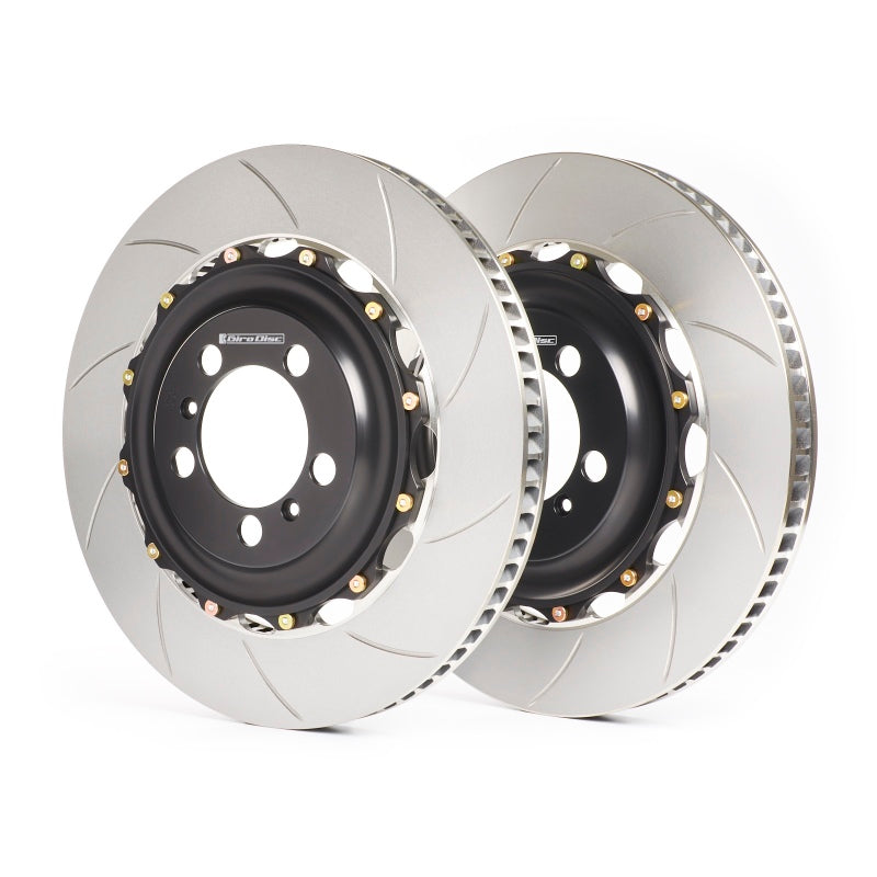 GiroDisc 2015+ Audi RS3 Sedan (8V Incl Front CCM) Zinc Plated Slotted Front Rotors