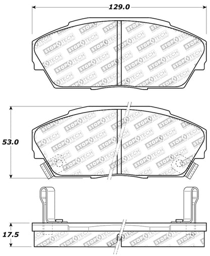 StopTech Performance 90-93 Acura Integra / 90-93 Honda Civic Sedan / 90-91 Prelude Front Brake Pads