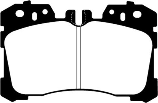 EBC 07+ Lexus LS460 4.6 Greenstuff Front Brake Pads