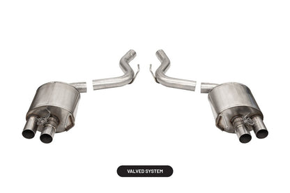 Corsa 2015-2020 Ford Mustang GT350/R 5.2L V8 Dual Rear Axle-Back- Stainless Dual Rear Exit