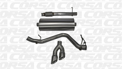 Corsa 14-19 GMC Sierra/Chevy Silv 1500 Reg. Cab/Long Bed 5.3L V8 Polished  Single Side CBExhaust