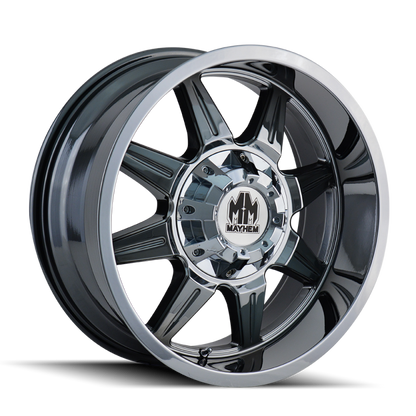 Mayhem 8100 Monstir 20x10 / 6x135 BP / -12mm Offset / 106mm Hub Chrome Wheel