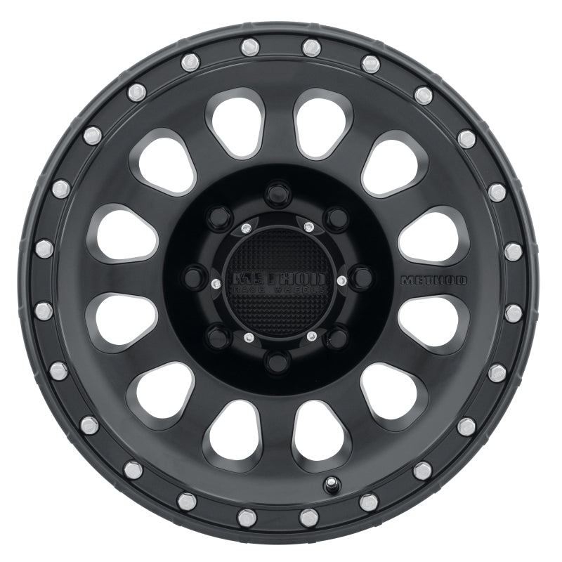 Method MR315 17x8.5 0mm Offset 8x180 130.81mm CB Matte Black Wheel