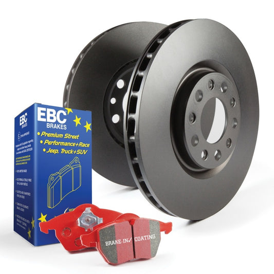 EBC - 12-15 Civic Si RK Front Rotors & Redstuff Brake Pad Combo