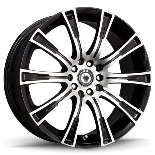 Konig Crown 18x8 5x114.3 ET40 Black Machine Face