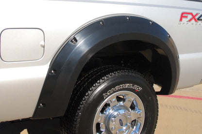 Lund 11-16 Ford F-250 RX-Rivet Style Textured Elite Series Fender Flares - Black (2 Pc.)