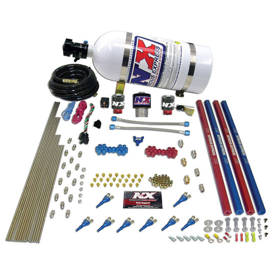 Nitrous Express Pro-Shk/Gas Nitrous Kit (200-600HP) w/Rails and 15lb Bottle