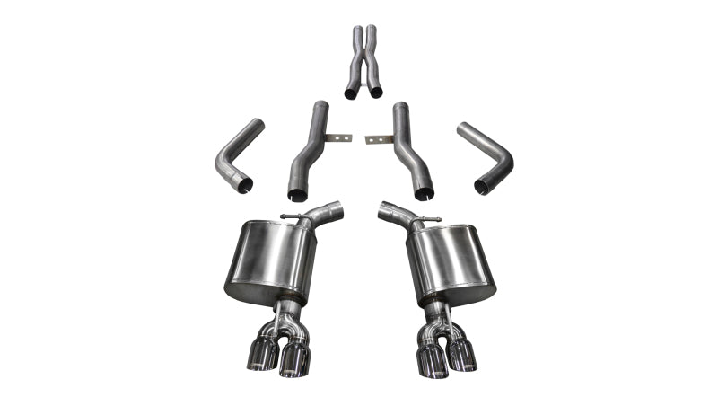 Corsa 2015-2023 Dodge Challenger Hellcat Dual Rear Exit Extreme Exhaust w/ 3.5in Polished Tips