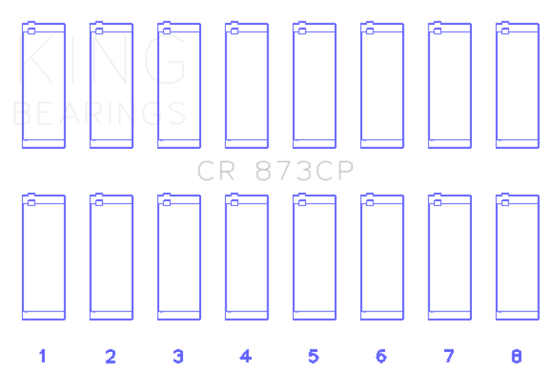 King GENERAL MOTORS 379, 395 16v Rod Bearing Set