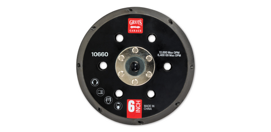 Griots Garage 6in Vented Orbital Backing Plate (G9)