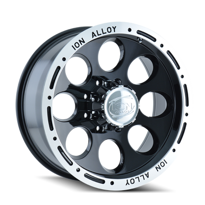 ION Type 174 17x9 / 5x139.7 BP / 0mm Offset / 108mm Hub Black/Machined Wheel