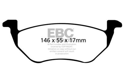 EBC 05-09 Ford Escape 2.3 Hybrid Ultimax2 Rear Brake Pads