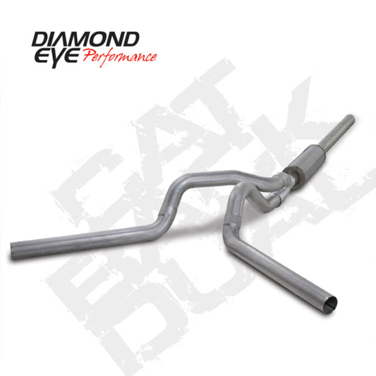 Diamond Eye KIT 4in Catback DUAL AL: 2004.5-2007.5 DODGE CUMMINS 600