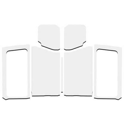 DEI 18-23 Jeep Wrangler JL 2-Door Boom Mat Complete Headliner Kit - 7 Piece - Gray