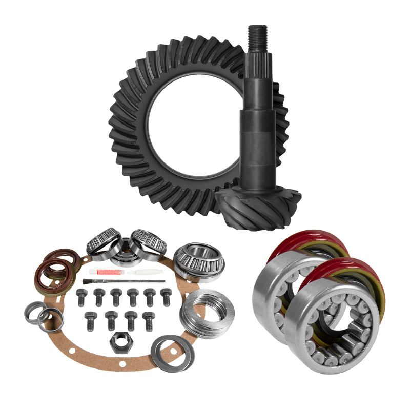 Yukon 8.6in GM 4.11 Rear Ring & Pinion Install Kit Axle Bearings and Seal