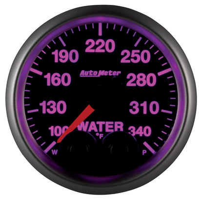 Autometer Elite 52mm 100-340 Deg F Water Temperature Peak and Warn Gauge w/ Electonic Control