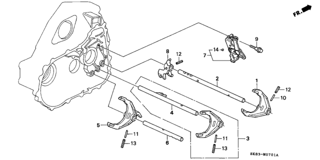 Acura - 92-01 Integra Gearshift Fork (3-4)