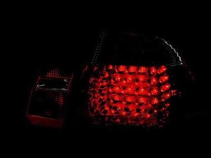 ANZO 1999-2001 BMW 3 Series E46 LED Taillights Red/Clear 4pc